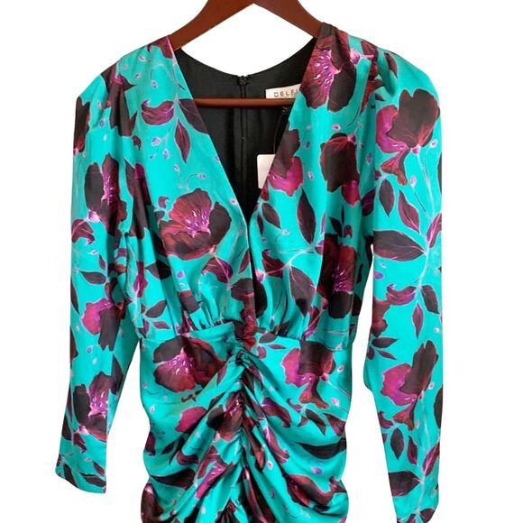 Delfi Collective Toni Mini Dress XS Blue NWT - Picture 3 of 7